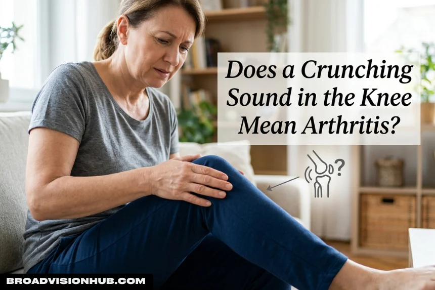 Does a Crunching Sound in the Knee Mean Arthritis?