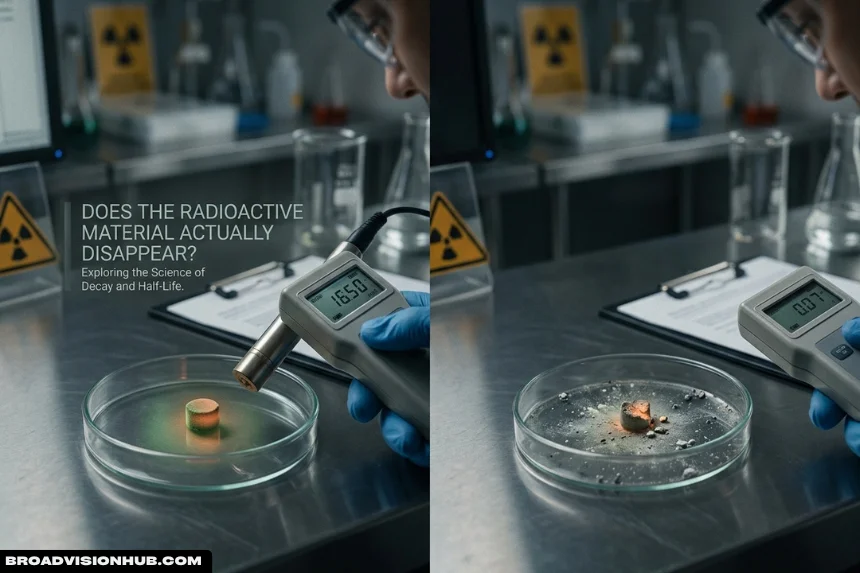 Does the Radioactive Material Actually Disappear?