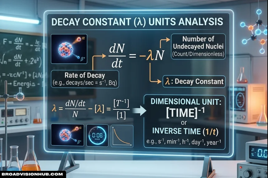 What Are the Units of the Decay Constant?