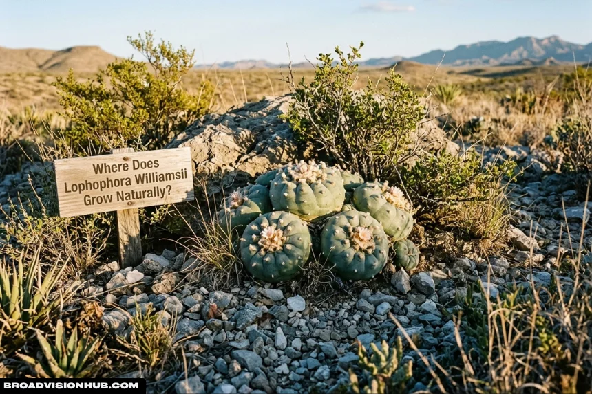 Where Does Lophophora Williamsii Grow Naturally?